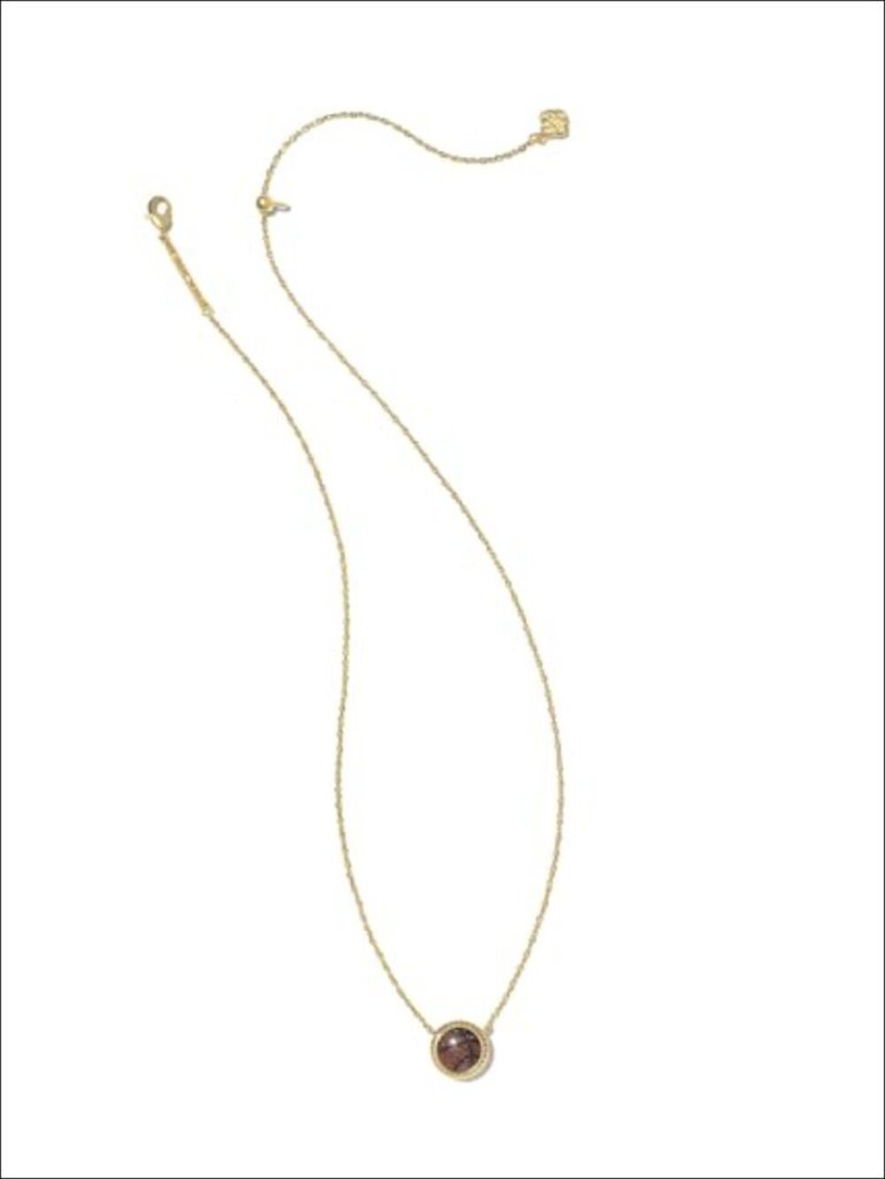 14k Gold Plated Basketball Pendant Necklace 19" Chain Orange Goldstone Sport